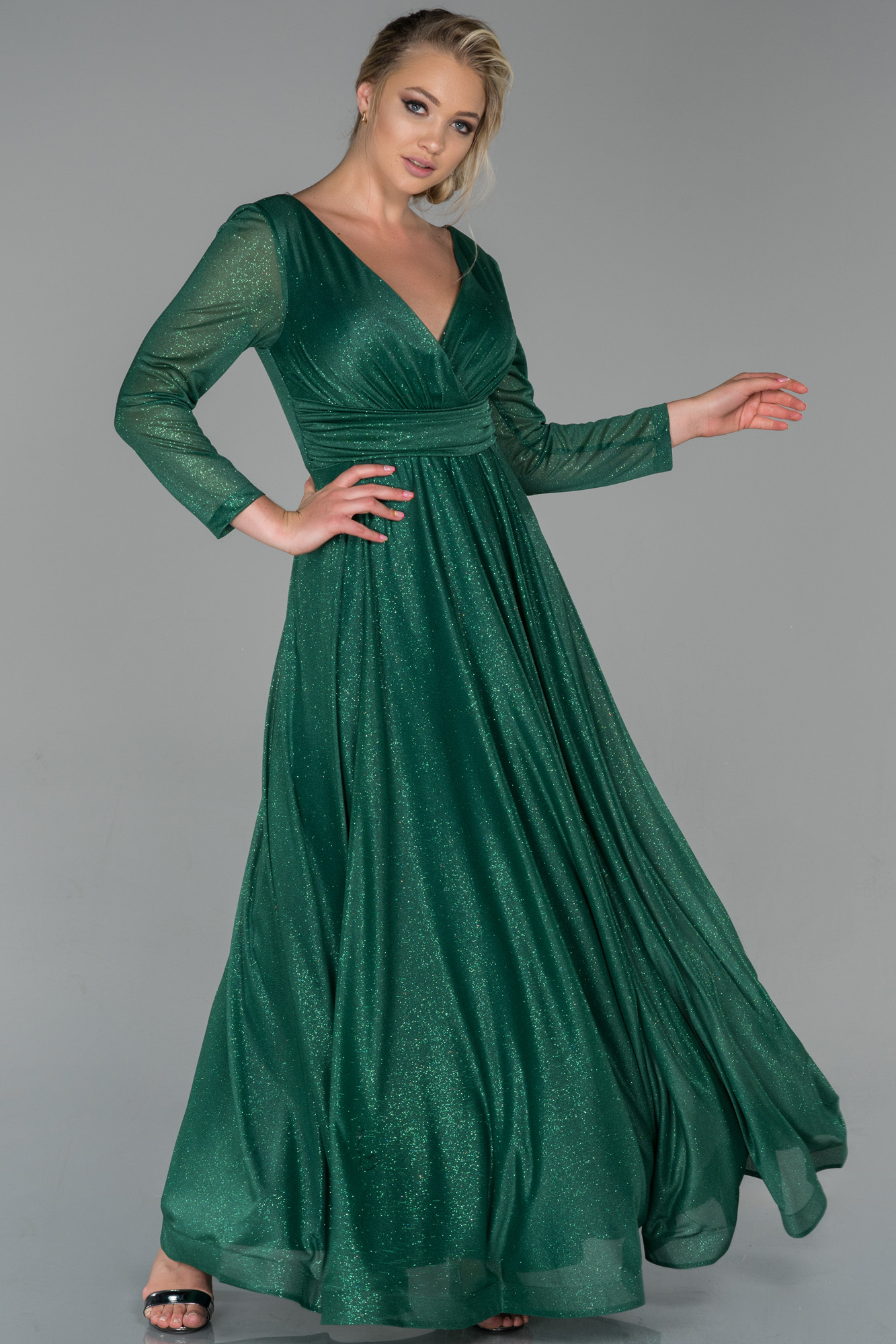 Long Emerald Green Engagement Dress Abu Abiyefon