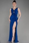 Long Sax Blue Mermaid Prom Dress ABU3782