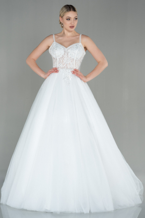 White Wedding Dress ABG026