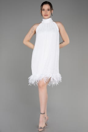 Short White Party Dress ABK2049