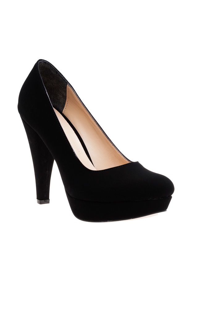 Black Suede Evening Shoes BA120 | Abiyefon.com