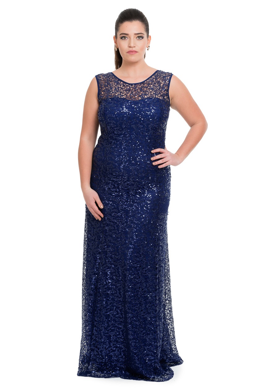 Nayv Blue Oversized Evening Dress C9508 | Abiyefon.com