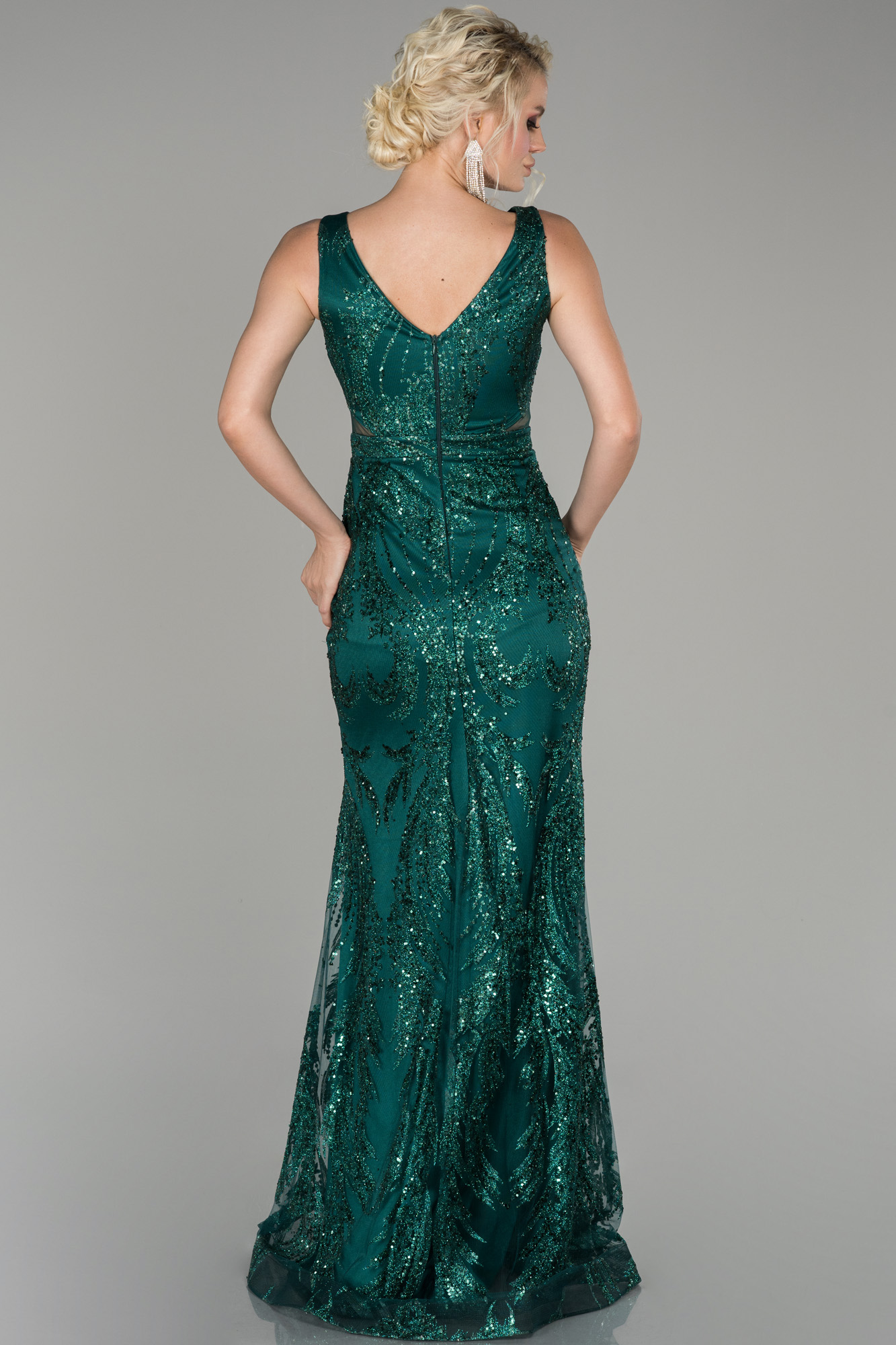 Emerald Green Long Mermaid Prom Dress ABU1477 | Abiyefon.com