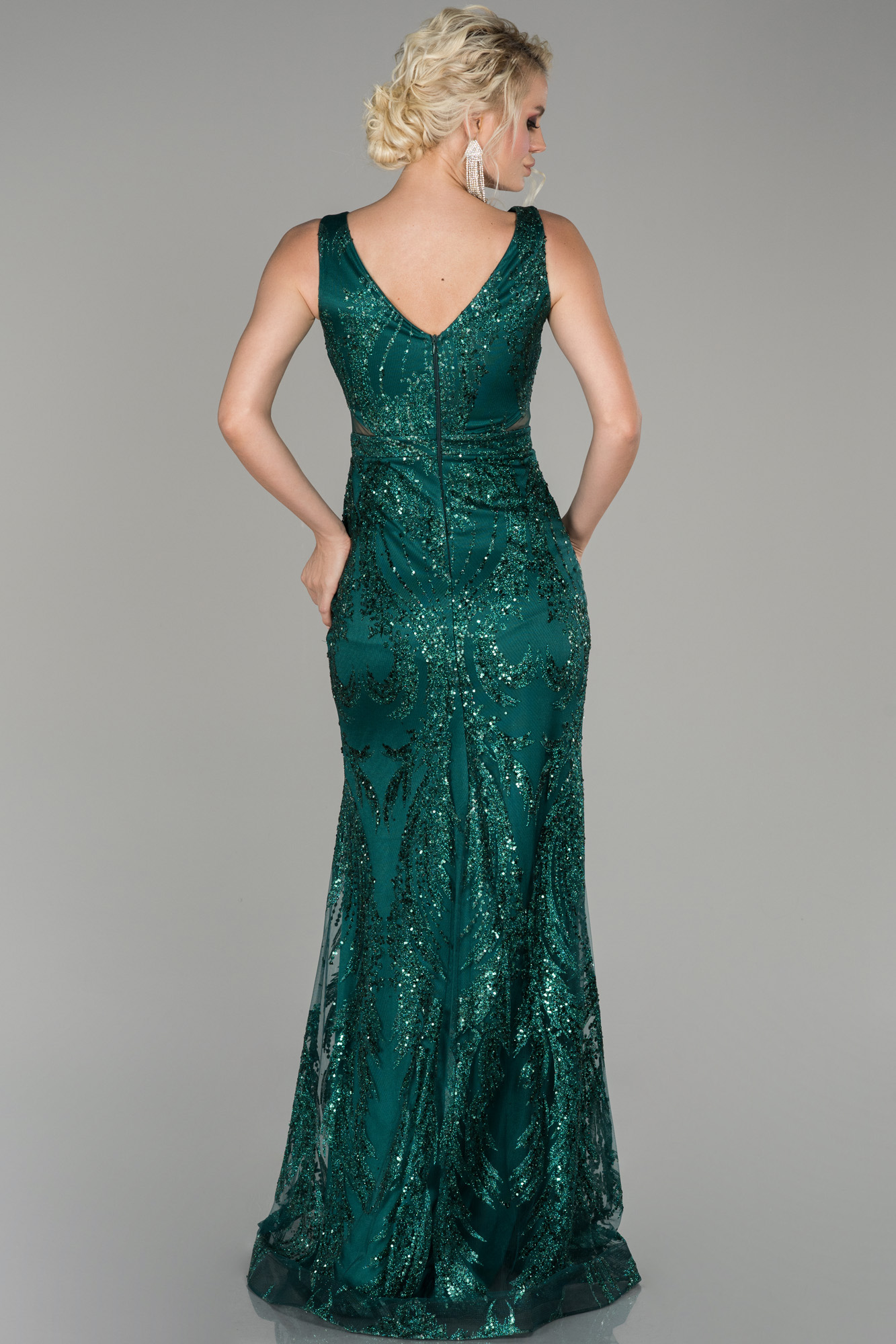 Emerald Green Long Mermaid Prom Dress ABU1477 | Abiyefon.com