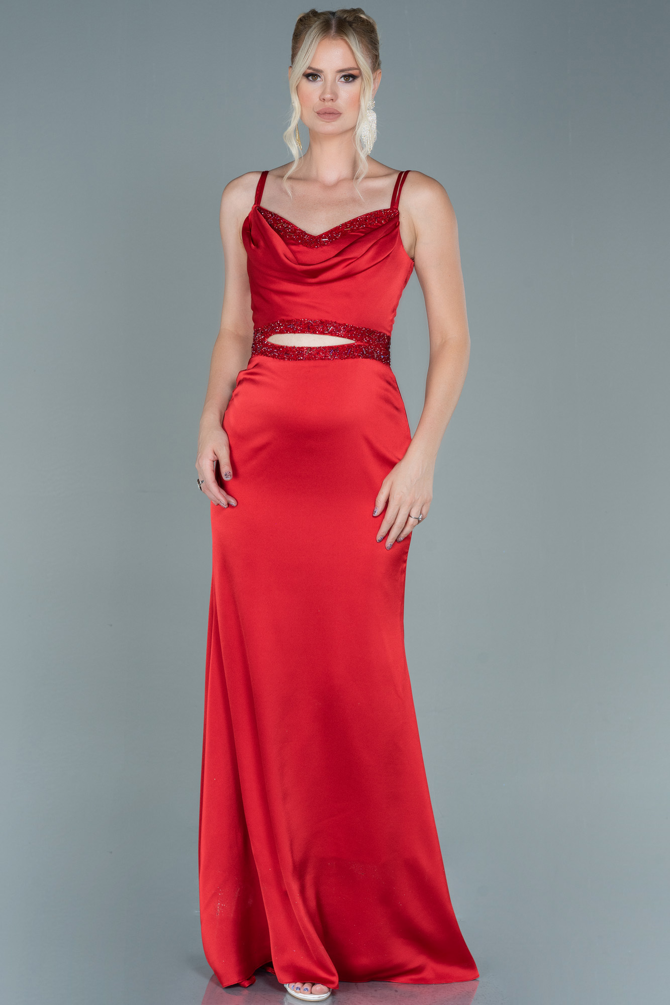 Long Red Satin Evening Dress Abu Abiyefon Com