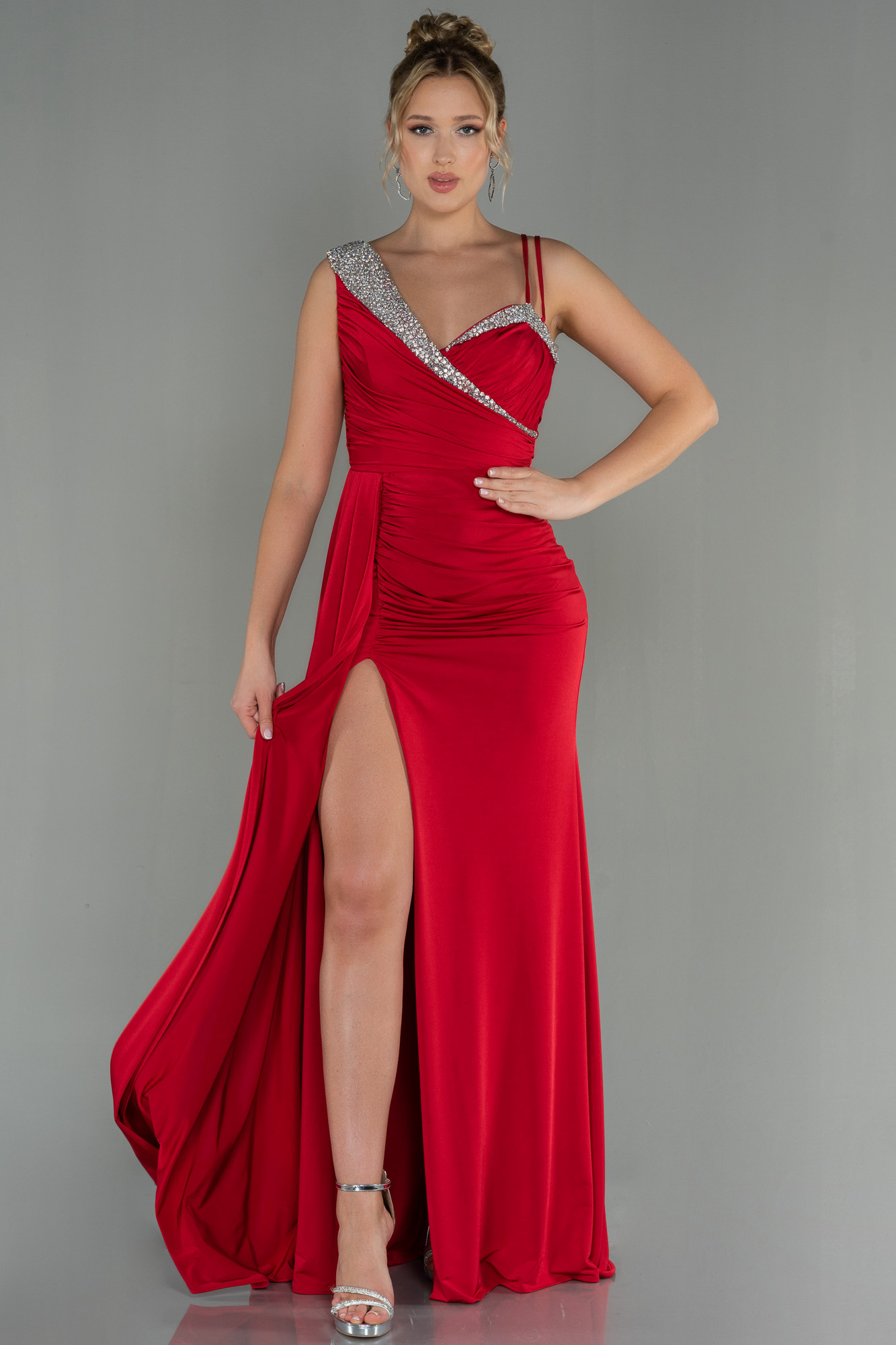 Dark red shop occasion dress