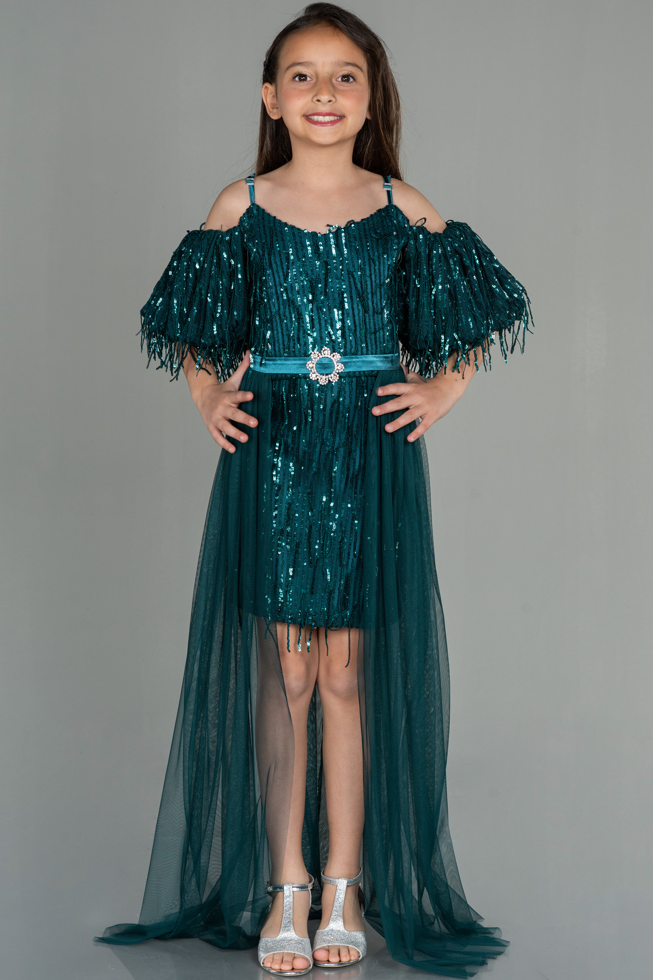 short-emerald-green-scaly-girl-dress-abk1714-abiyefon