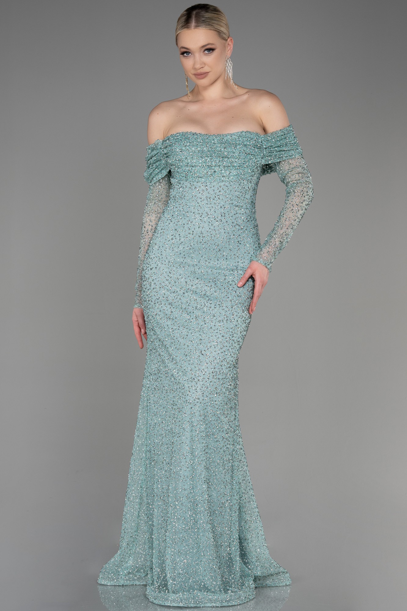 The Bunyonyi midi Turquoise dress