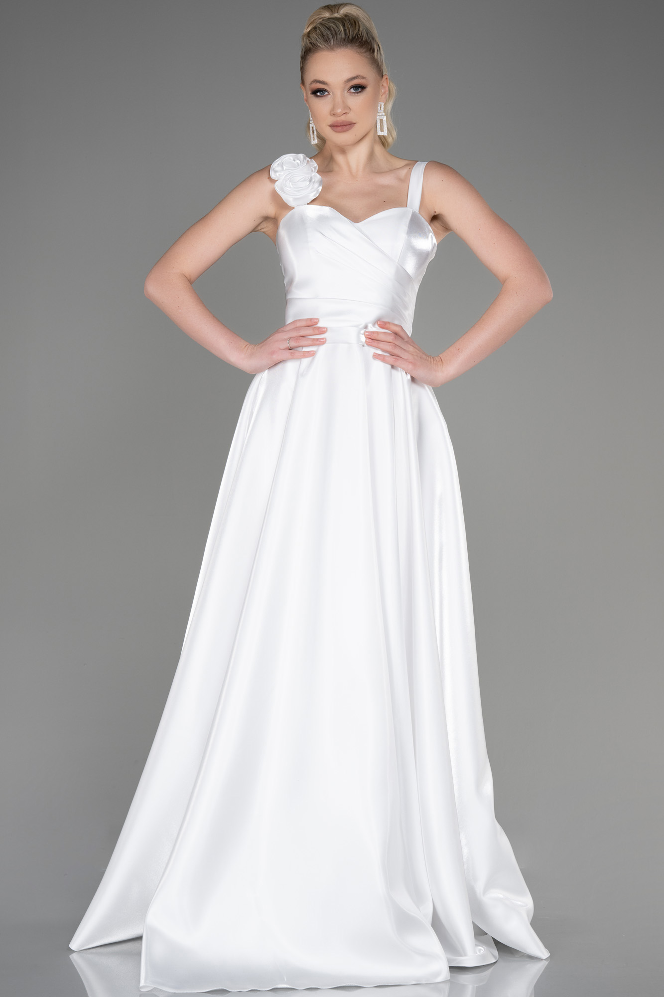 Amalfi - Long White Evening Dress