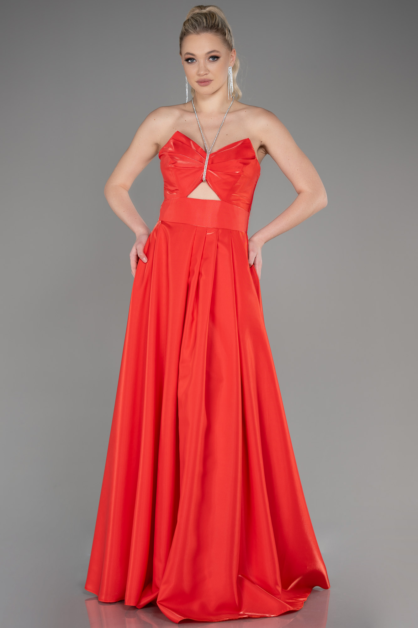 Onjenu Amy Dress - Evening Dot Orange