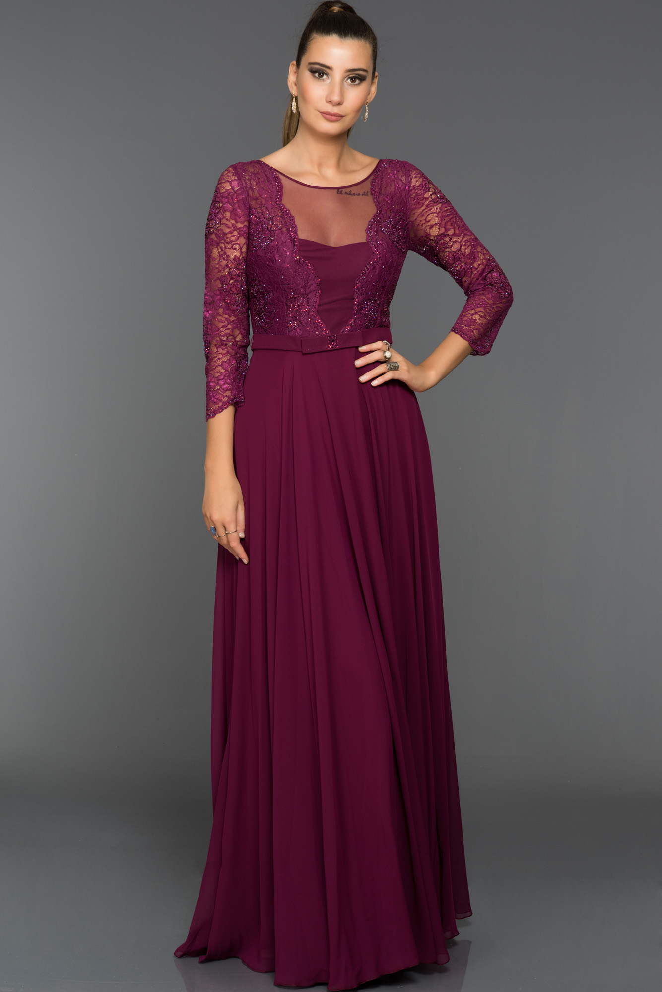 Long Evening Dress S4508 | Abiyefon.com