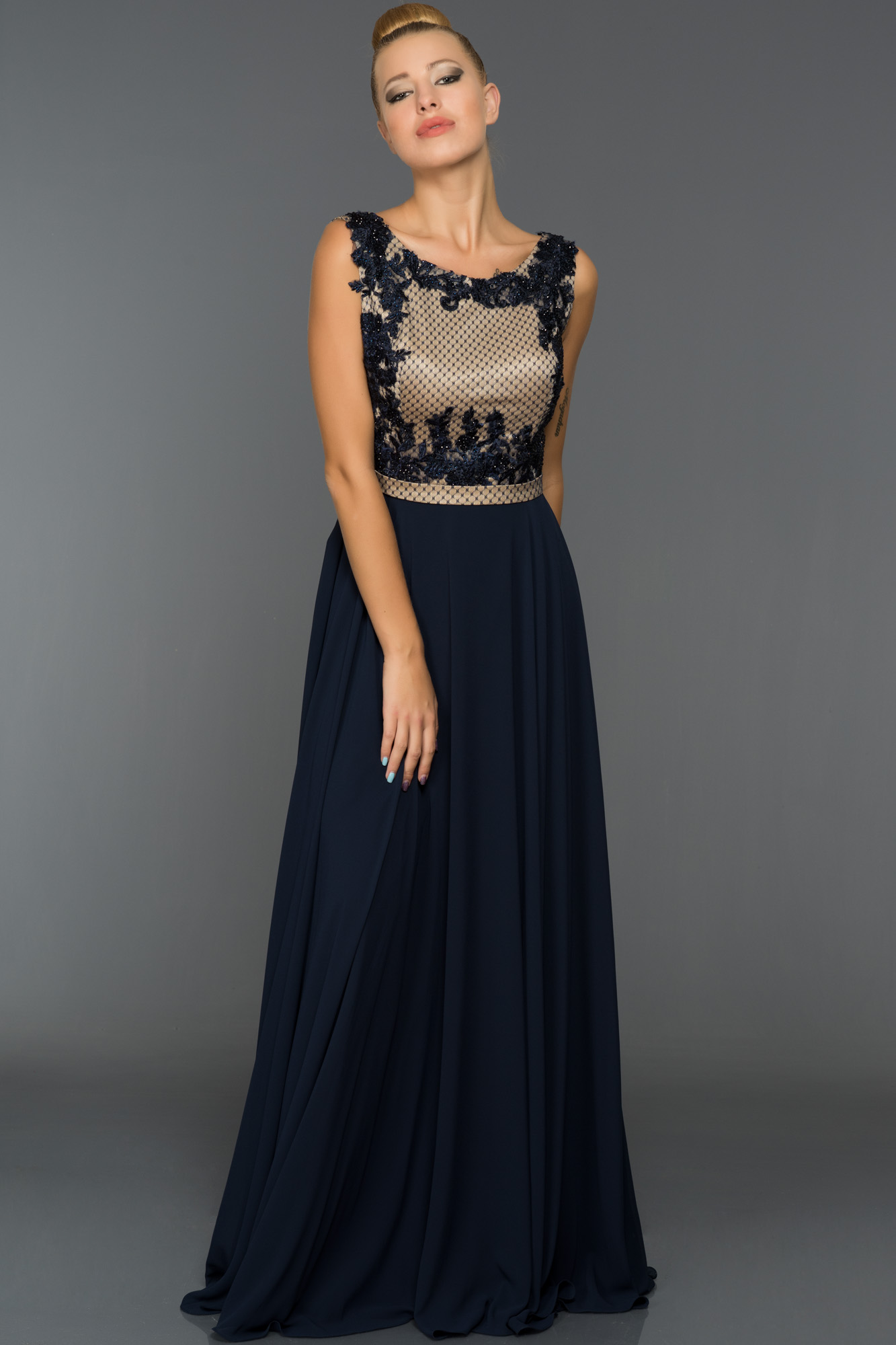 Long Navy Blue Evening Dress ABU265 Abiyefon long-navy-blue-evening-dress-abu265-abiyefon