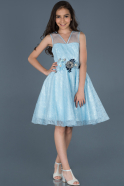 Short Blue Girl Dress ABK541