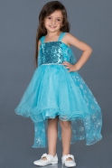 Short Blue Girl Dress ABK561
