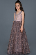 Long Copper Girl Dress ABU796