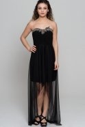 Long Black Sweetheart Evening Dress AR36819