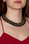 Black-Gold Necklace EB147