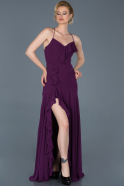 Long Purple Prom Gown ABU804