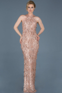 Long Powder Color Mermaid Prom Dress ABU803