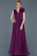 Long Violet Engagement Dress ABU810