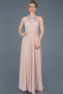 Long Powder Color Prom Gown ABU818