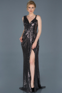 Long Black Mermaid Prom Dress ABU819