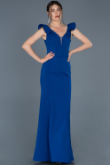 Long Sax Blue Mermaid Prom Dress ABU824