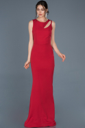 Long Red Mermaid Evening Dress ABU825