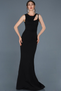 Long Black Mermaid Evening Dress ABU825