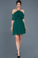 Emerald Green Short Invitation Dress ABK281