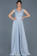 Blue Long Engagement Dress ABU623