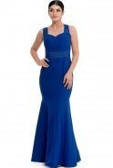 Long Sax Blue Evening Dress E3153