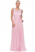 Long Pink Evening Dress ABU092