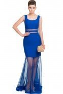 Long Sax Blue Evening Dress ABU478