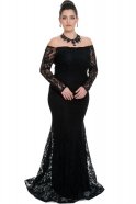 Black Oversized Evening Dress C9567