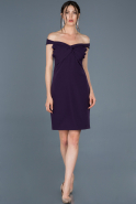 Purple Short Invitation Dress ABK523