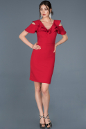 Short Red Invitation Dress ABK500
