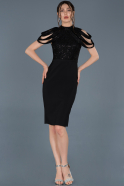 Short Black Prom Gown ABK528