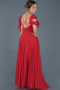 Long Red Oversized Evening Dress ABU719
