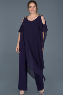 Long Purple Plus Size Evening Dress ABT041