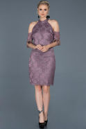 Short Lavender Prom Gown ABK632