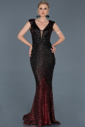 Red Long Mermaid Evening Dress ABU641