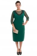 Emerald Green Large Size Evening Dress S4103
