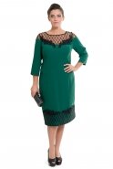 Emerald Green Large Size Evening Dress S4105