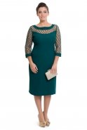 Emerald Green Large Size Evening Dress S4106