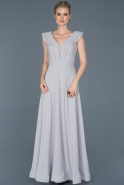 Long Grey Engagement Dress ABU853