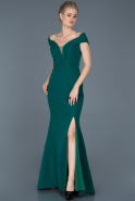 Long Emerald Green Evening Dress ABU870