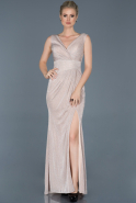 Powder Color Long Mermaid Prom Dress ABU618