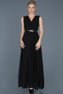 Long Black Prom Gown ABU860