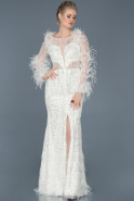 Long White Haute Couture ABU866
